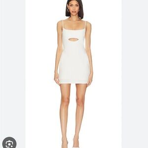 Nookie White Mini Dress with Cut-Out